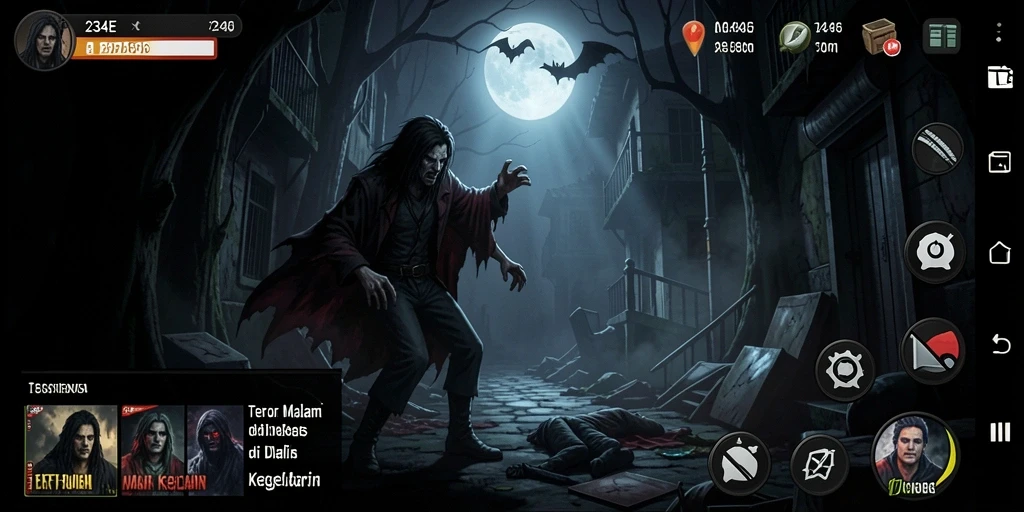 Gameplay 234E yang menegangkan dan mendebarkan di dunia horor.