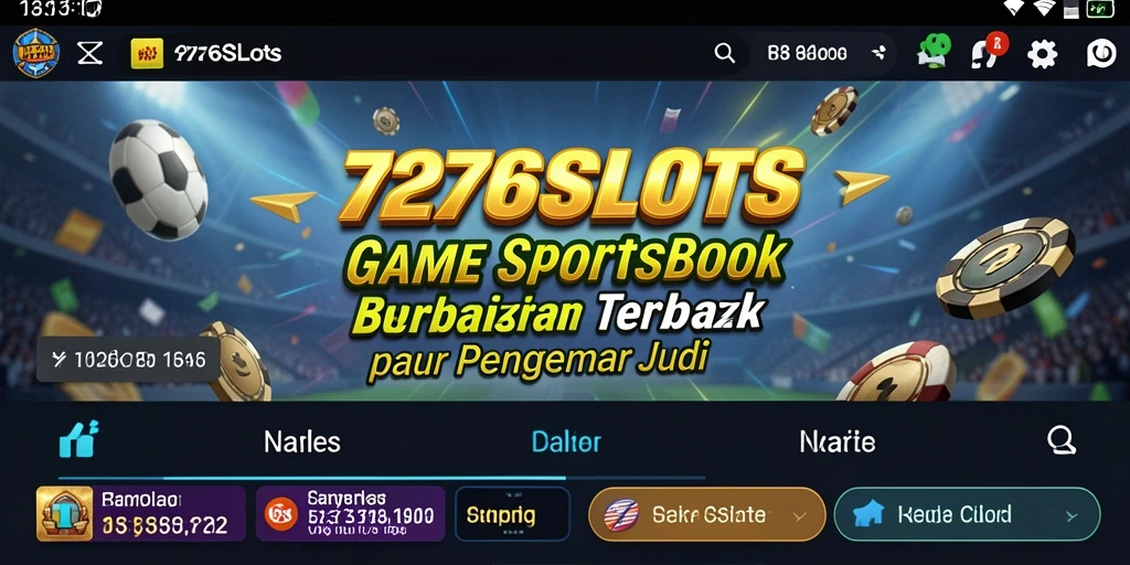 Tampilan menarik permainan taruhan Sportsbook di 7276SLOTS.