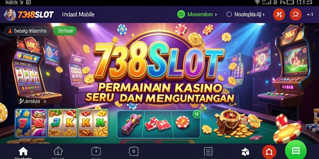 Tampilan screenshot 738SLOT dengan gameplay kasino yang menarik.
