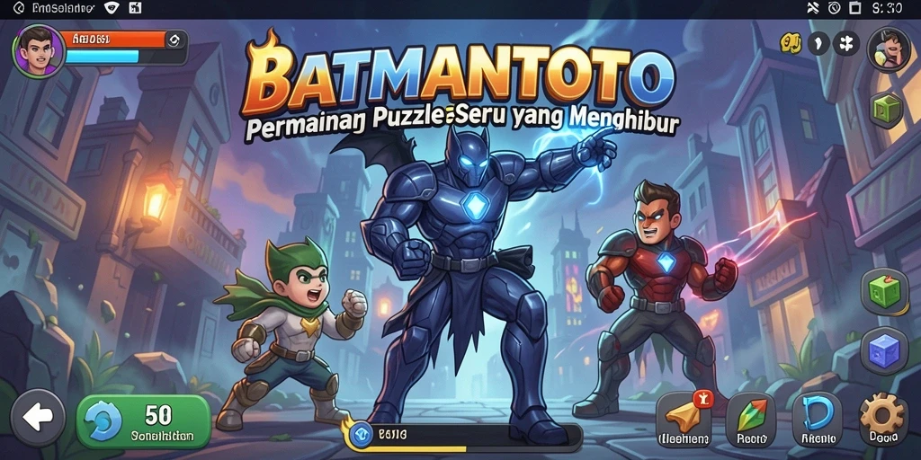Screenshot gameplay BATMANTOTO menampilkan tantangan puzzle yang seru.