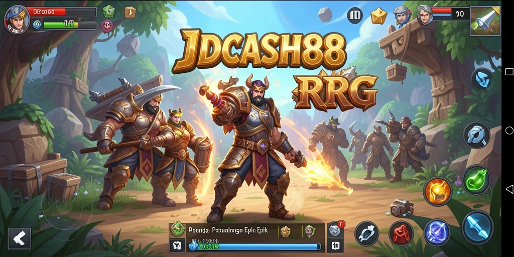 Gameplay menegangkan dalam petualangan RPG penuh aksi.