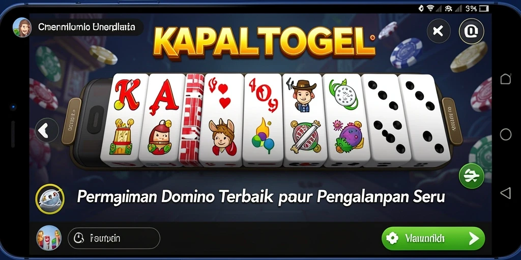 Tampilan gameplay seru dari KAPALTOGEL yang penuh strategi domino.