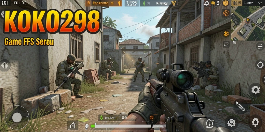 Gameplay KOKO288 yang menegangkan dengan aksi tembak-menembak seru.