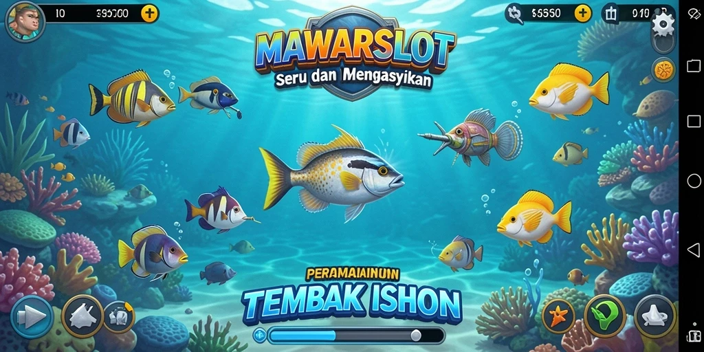 Tampilan menarik gameplay Tembak Ikan di MAWARSLOT.