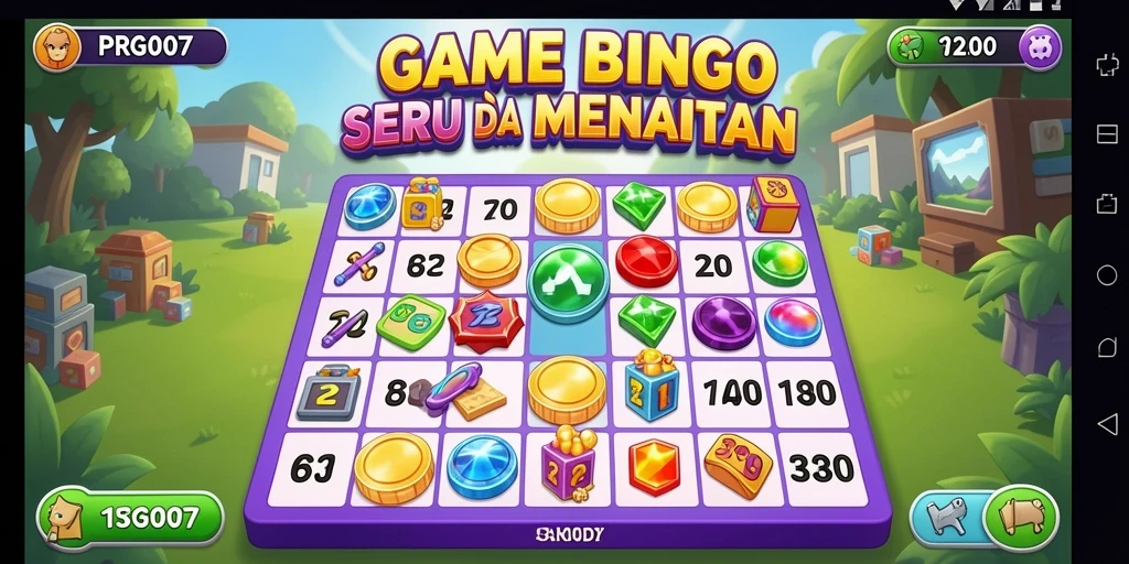 Screenshot gameplay PRG007 yang menunjukkan suasana seru bermain Bingo.