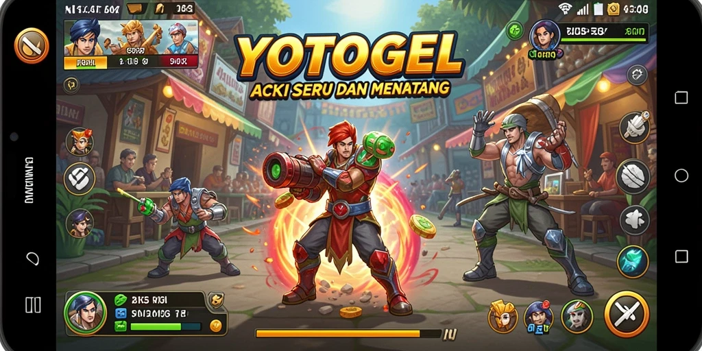 Tampilan seru dari gameplay YOTOGEL yang mendebarkan.