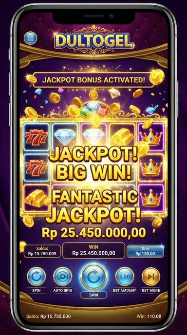 Tampilan utama aplikasi dultogel dengan fitur yang ramah pengguna.
